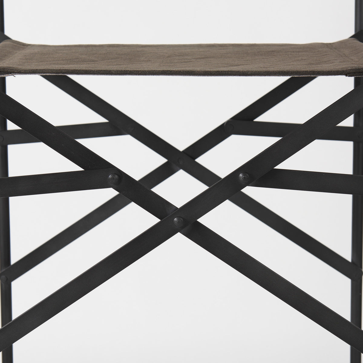 Direttore Brown/Gray Suede with Metal Frame Bar Stool - Ornate Home