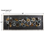 Discs Multicolor Shadow Box - Ornate Home