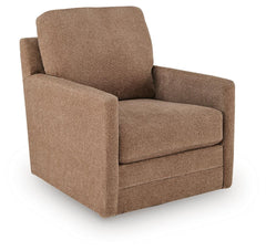 Dishford Cinnamon Swivel Accent Chair - Ornate Home