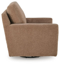 Dishford Cinnamon Swivel Accent Chair - Ornate Home