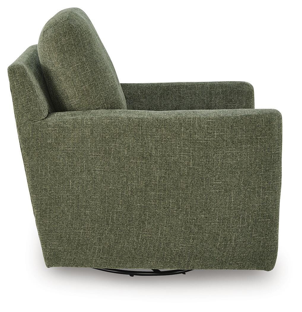 Dishford Evergreen Swivel Accent Chair - Ornate Home