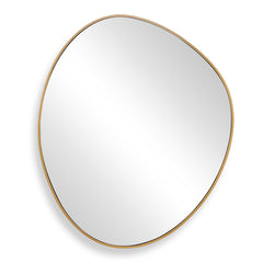 Distort Antique Brass Mirror - Ornate Home