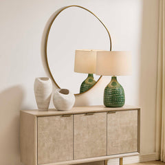 Distort Antique Brass Mirror - Ornate Home