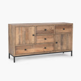 Dita Natural Pine 4 Drawer 2 Door Buffet - Ornate Home