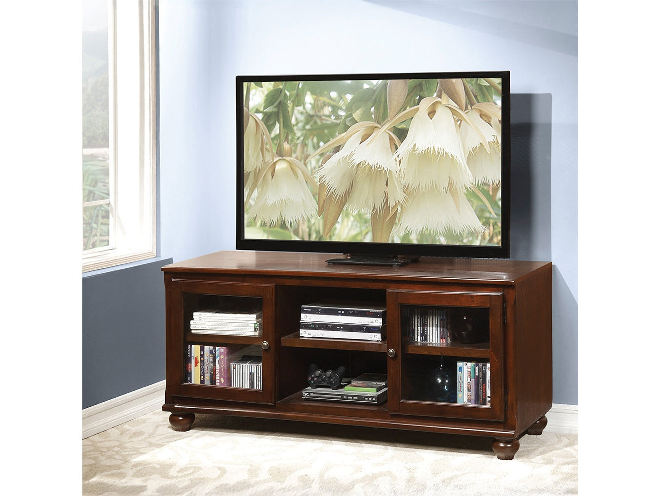 Dita Walnut TV Stand - Ornate Home