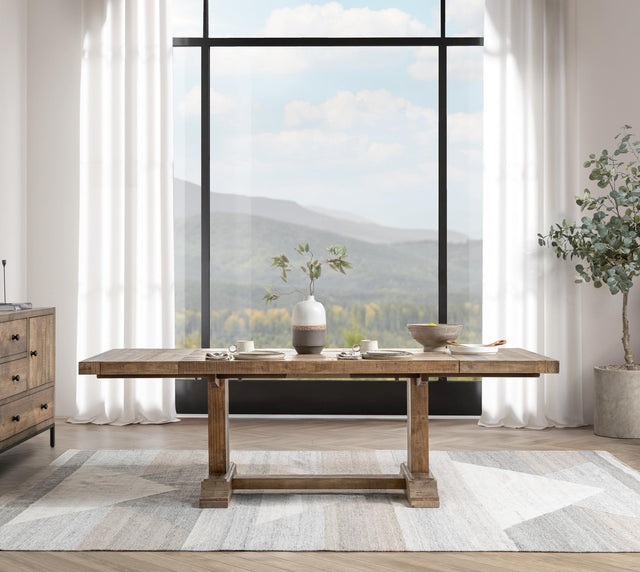 Dita Warm Natural Extendable Dining Table - Ornate Home
