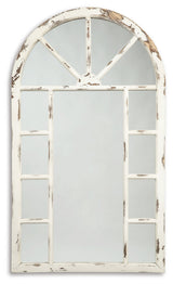 Divakar Antique White Accent Wall Mirror (Online Special Price) - Ornate Home