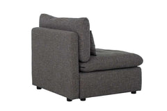 Divani Casa Paseo Charcoal Modular Sectional / 5pc - Ornate Home