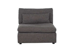 Divani Casa Paseo Charcoal Modular Sectional / 6pc - Ornate Home