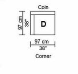 Divani Casa Paseo Charcoal Modular Sectional Sofa w/ Console - Ornate Home