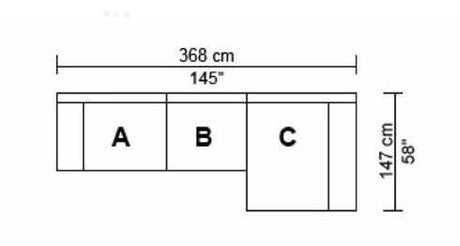Divani Casa Paseo Charcoal Modular Sectional Sofa w/ Console - Ornate Home