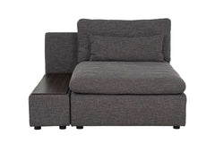Divani Casa Paseo Charcoal Modular Sectional Sofa w/ Console - Ornate Home