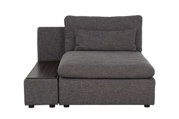 Divani Casa Paseo Charcoal Modular Sectional Sofa w/ Console - Ornate Home