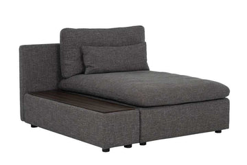 Divani Casa Paseo Charcoal Modular Sectional Sofa w/ Console - Ornate Home