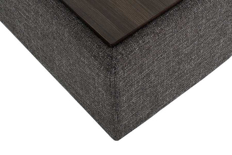 Divani Casa Paseo Charcoal Modular Sectional Sofa w/ Console - Ornate Home