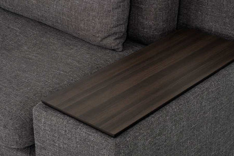 Divani Casa Paseo Charcoal Modular Sectional Sofa w/ Console - Ornate Home