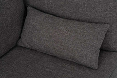 Divani Casa Paseo Charcoal Modular Sectional Sofa w/ Console - Ornate Home