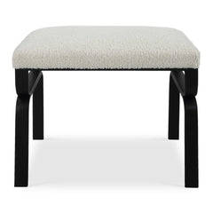 Diverge White Shearling Small Bench - Ornate Home