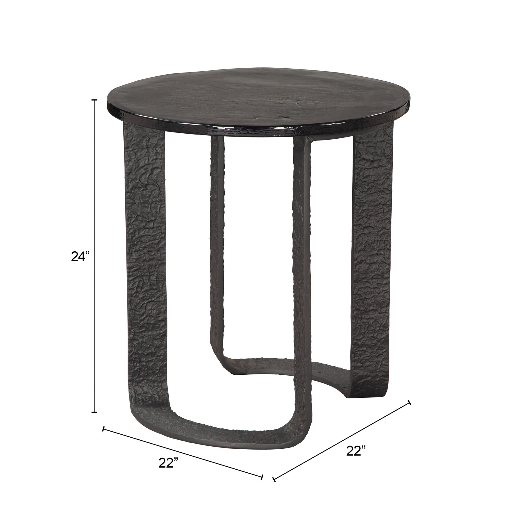 Divin Black Side Table - Ornate Home