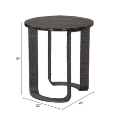 Divin Black Side Table - Ornate Home