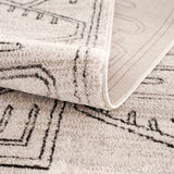 Divya Cream & Charcoal Area Rug - Clearance - Ornate Home