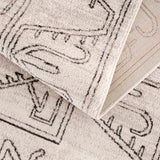 Divya Cream & Charcoal Area Rug - Clearance - Ornate Home