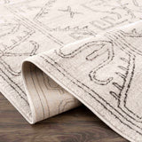 Divya Cream & Charcoal Area Rug - Clearance - Ornate Home