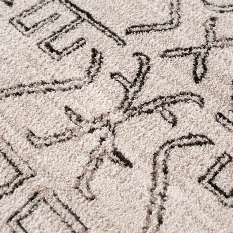 Divya Cream & Charcoal Area Rug - Clearance - Ornate Home