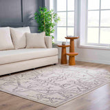Divya Cream & Charcoal Area Rug - Clearance - Ornate Home