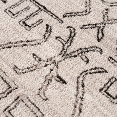 Divya Cream & Charcoal Area Rug - Clearance - Ornate Home