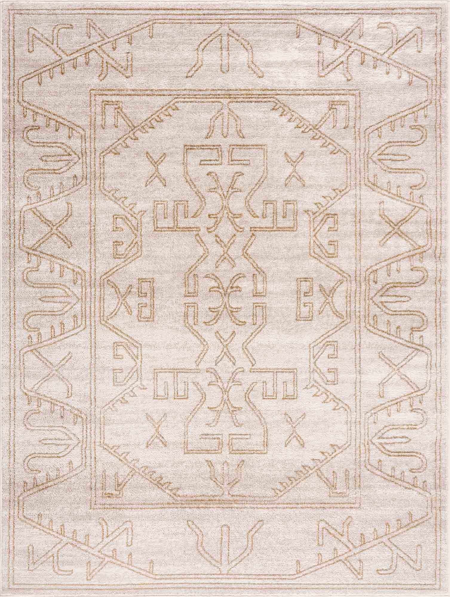 Divya Cream & Gold Area Rug - Clearance - Ornate Home