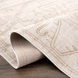 Divya Cream & Gold Area Rug - Clearance - Ornate Home