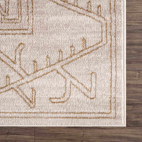 Divya Cream & Gold Area Rug - Clearance - Ornate Home