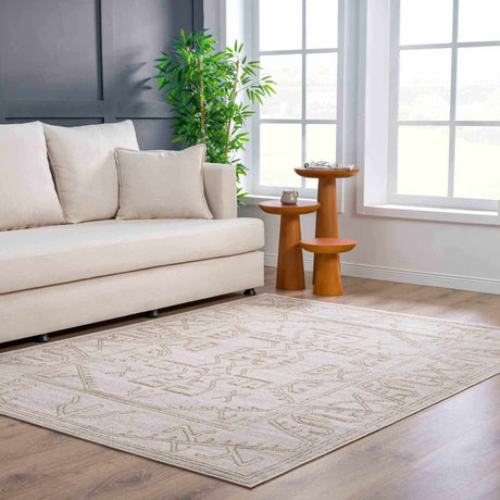Divya Cream & Gold Area Rug - Clearance - Ornate Home