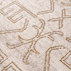 Divya Cream & Gold Area Rug - Clearance - Ornate Home