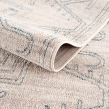 Divya Cream & Silver Blue Area Rug - Clearance - Ornate Home