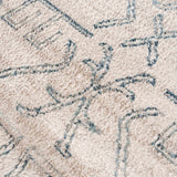 Divya Cream & Silver Blue Area Rug - Clearance - Ornate Home