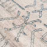 Divya Cream & Silver Blue Area Rug - Clearance - Ornate Home