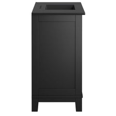 Dixie Black 36" Solid Wood Bathroom Vanity Cabinet - Ornate Home