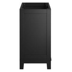 Dixie Black 36" Solid Wood Bathroom Vanity Cabinet (Sink Basin Not Included) - Ornate Home