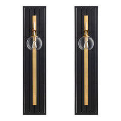 Dixon Black/Gold Wall Sconce (Set of 2) - Ornate Home