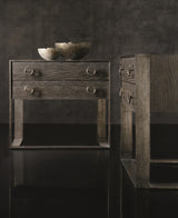Dixon Weathered Charcoal Nightstand - Ornate Home