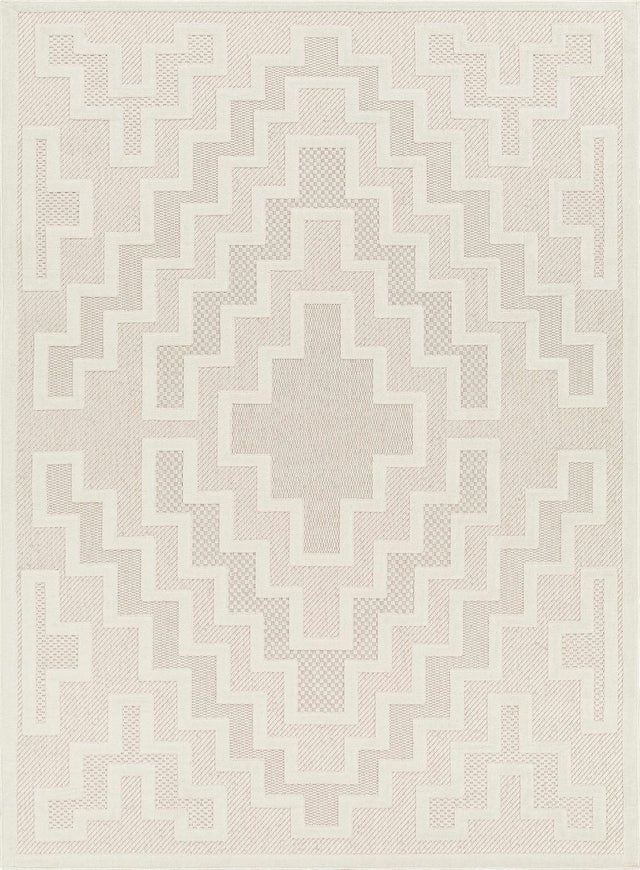 Diza Cream Outdoor Rug - Clearance - Ornate Home