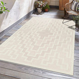 Diza Cream Outdoor Rug - Clearance - Ornate Home
