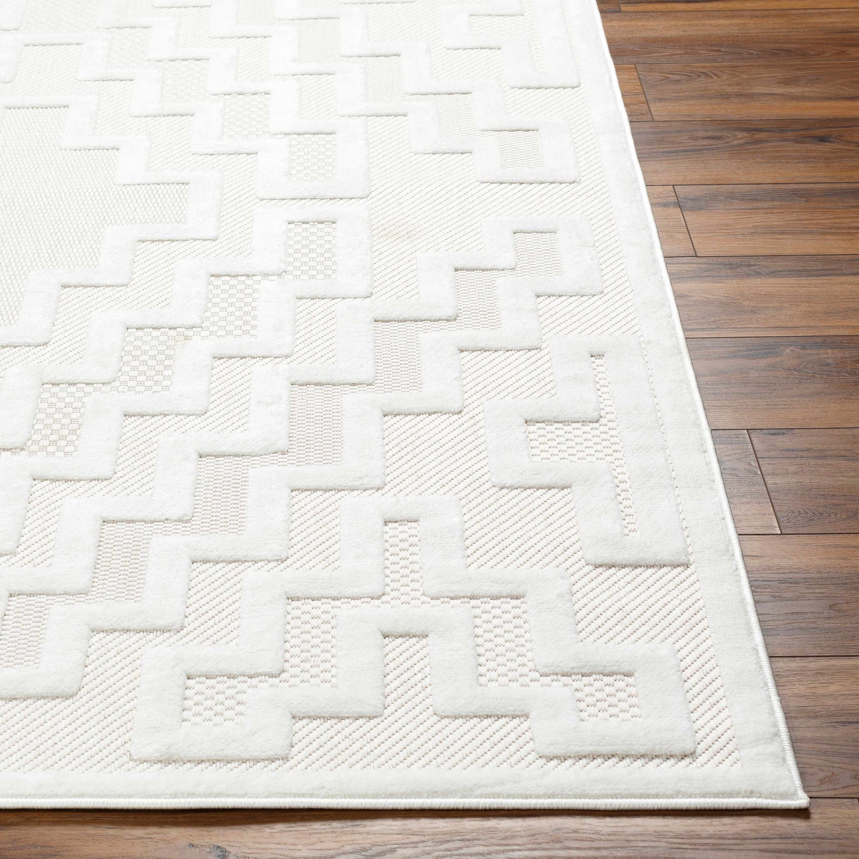 Diza Cream Outdoor Rug - Clearance - Ornate Home