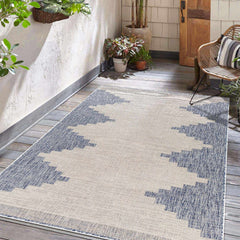 Djugun Blue Outdoor Rug - Clearance - Ornate Home