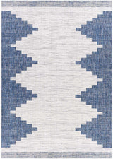 Djugun Navy Indoor & Outdoor Area Rug - Clearance - Ornate Home