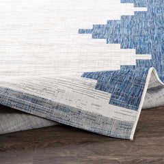Djugun Navy Indoor & Outdoor Area Rug - Clearance - Ornate Home