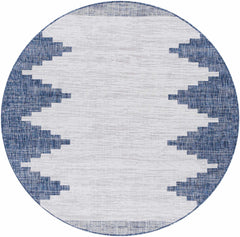 Djugun Navy Indoor & Outdoor Area Rug - Clearance - Ornate Home