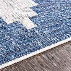 Djugun Navy Indoor & Outdoor Area Rug - Clearance - Ornate Home